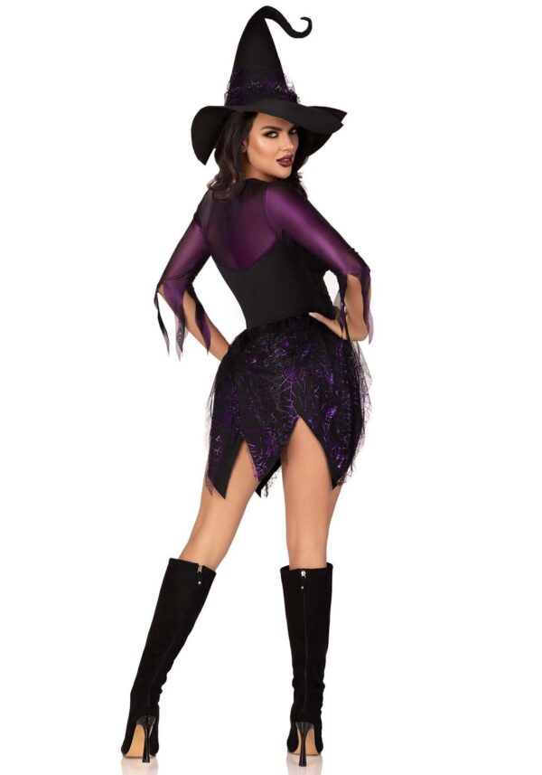Костюм відьми Leg Avenue Mystical Witch XL, сукня, капелюх - Зображення 5