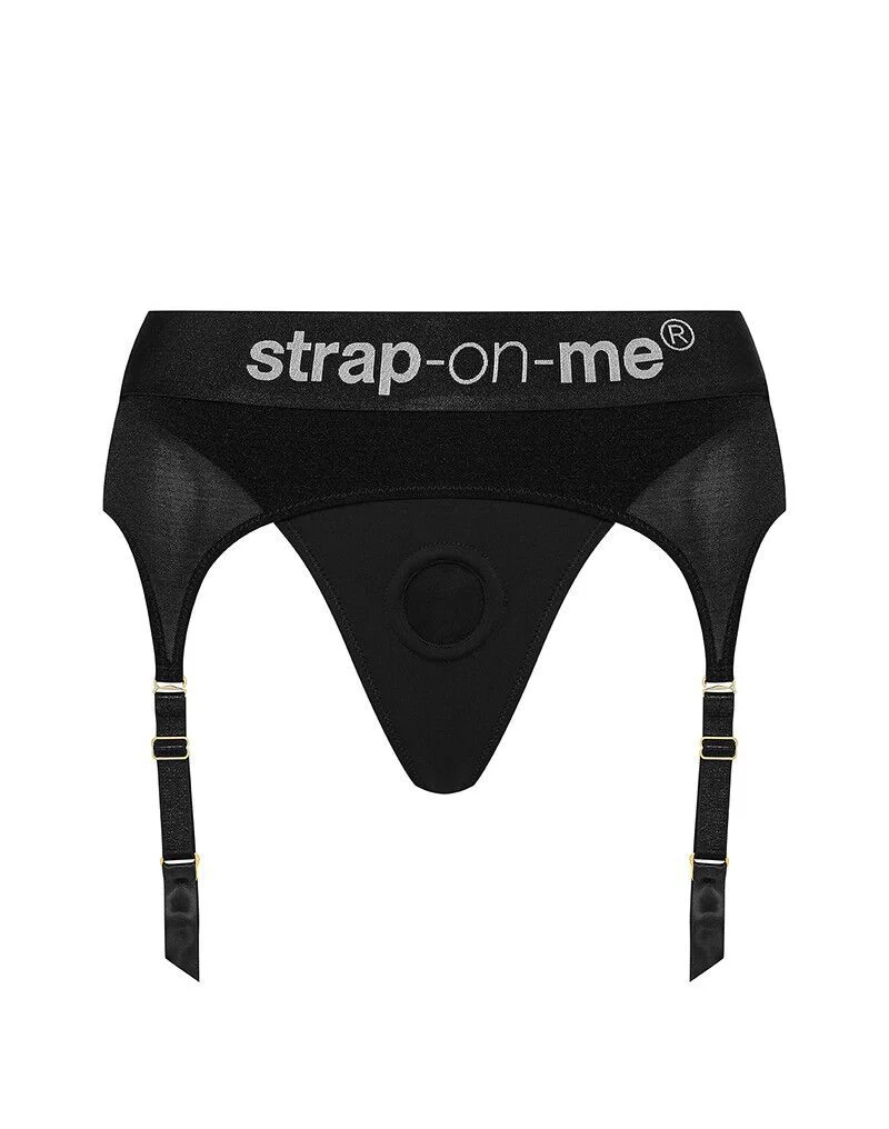 Труси з підв'язками для страпона Strap-On-Me REBEL HARNESS - S - Зображення 3