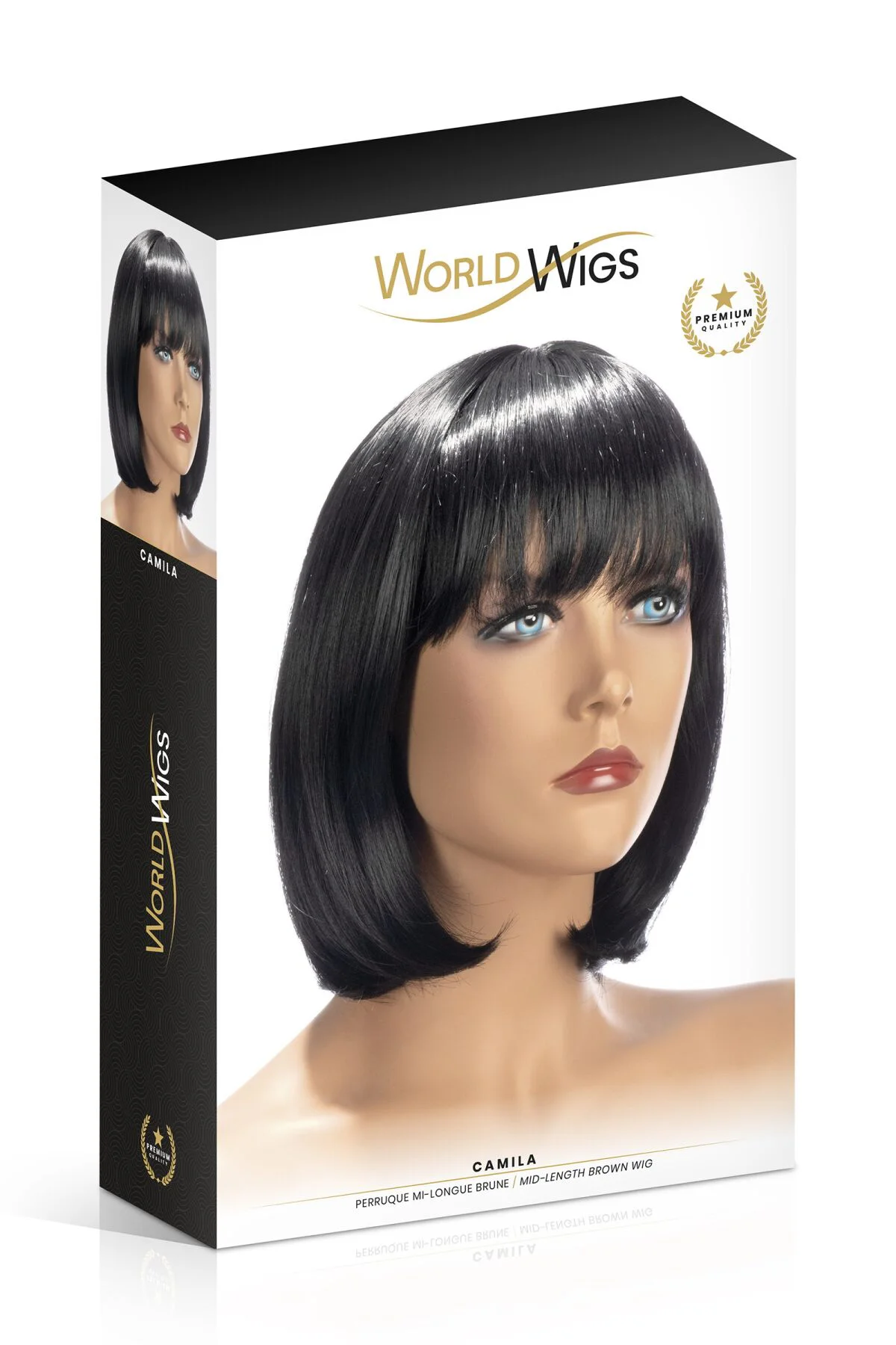 Перука World Wigs CAMILA середньої довжини, коричнева - Зображення 2