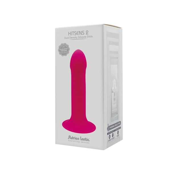 Дилдо з присоскою Adrien Lastic Hitsens 2 Pink, відмінно для страпона, макс. діам. 4см, довж. 16,7см - Зображення 6