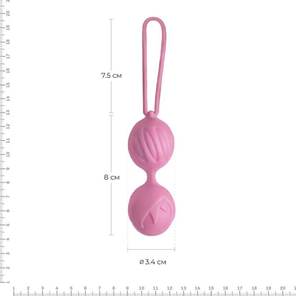 Вагінальні кульки Adrien Lastic Geisha Lastic Balls Mini Pink (S), діаметр 3,4 см, маса 85 г - Зображення 2