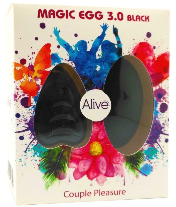 Віброяйце Alive Magic Egg 3.0 Black із пультом ДУ - Зображення 2