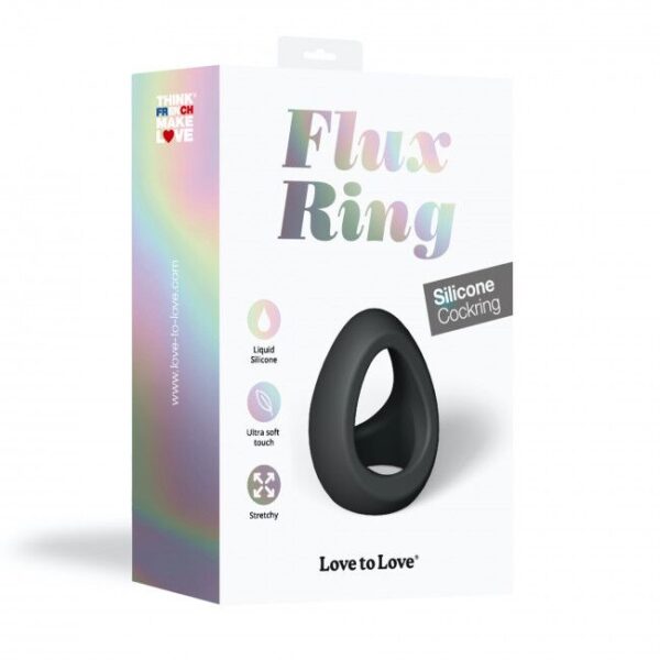 Ерекційне кільце подвійне Love To Love FLUX RING - BLACK ONYX - Зображення 7