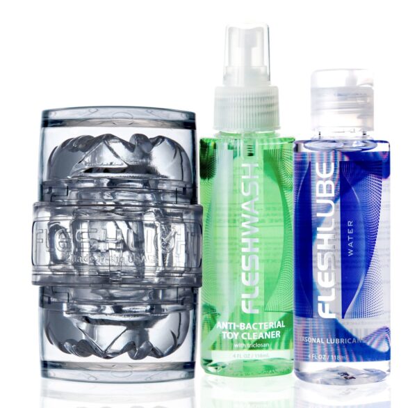 Мастурбатор Fleshlight Quickshot Vantage Value Pack: змазка і засіб для чищення - Зображення 2