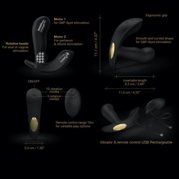 Універсальний вібратор з перлинним масажем Dorcel TWIST DELIGHT - Зображення 12