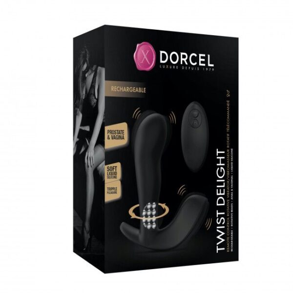 Універсальний вібратор з перлинним масажем Dorcel TWIST DELIGHT - Зображення 9