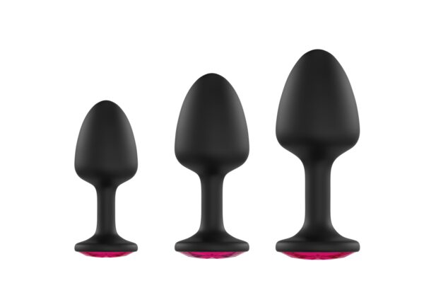 Анальна пробка Dorcel Geisha Plug Ruby L з кулькою всередині, створює вібрації, макс. діаметр 4 см - Зображення 2