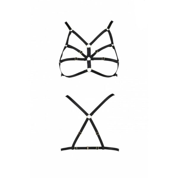 Бюстгальтер-стрепи Passion Exclusive ARMANDA BRA L/XL, black - Зображення 5