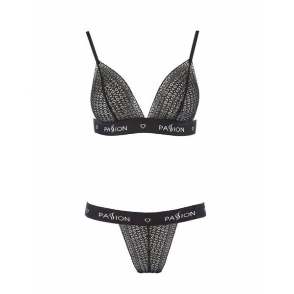 Комплект білизни Passion Exclusive GLAMISS SET XXL/XXXL, black - Зображення 3