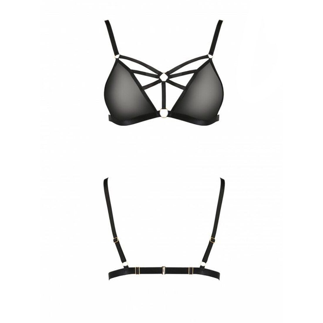 Бюстгальтер-стрепи Passion Exclusive MEGGY BRA S/M, black - Зображення 5