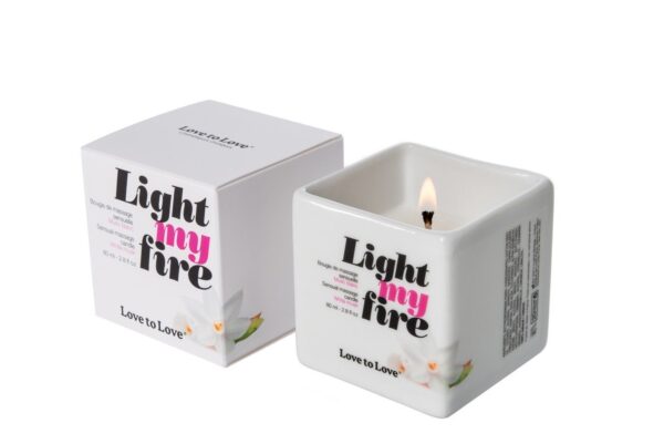 Масажна свічка Love To Love LIGHT MY FIRE Musc (80 мл) без парабенів і консервантів - Зображення 2