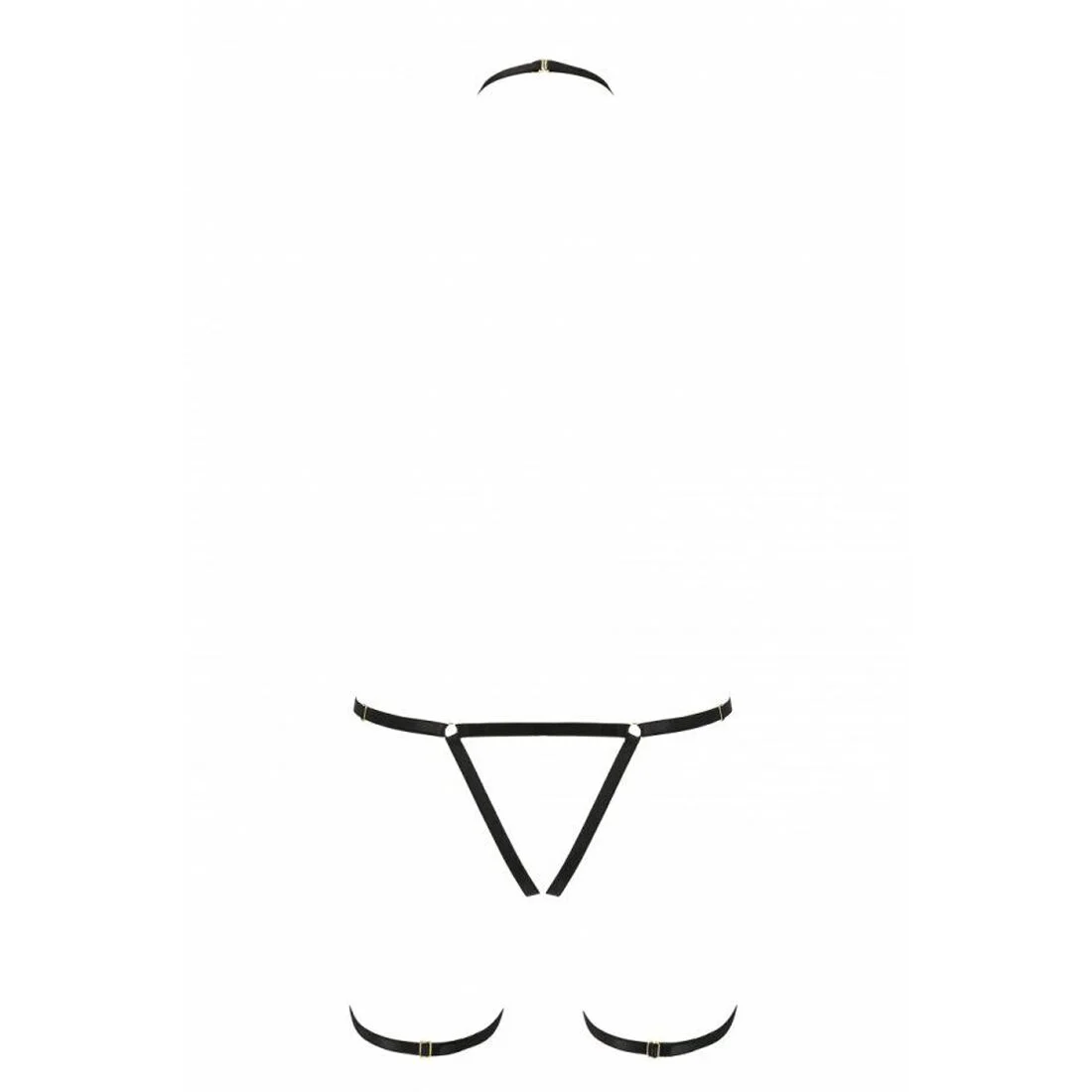 Портупея-стрепи на все тіло Passion Exclusive BRENDA XXL/XXXL, black - Зображення 6