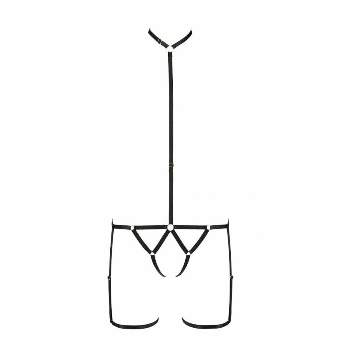 Портупея-стрепи на все тіло Passion Exclusive BRENDA XXL/XXXL, black - Зображення 5