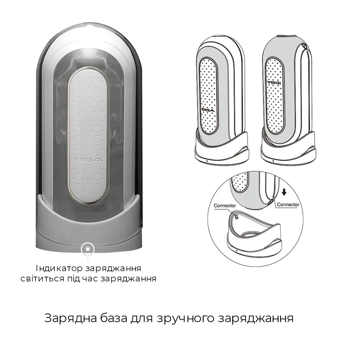 Вібромастурбатор Tenga Flip Zero Electronic Vibration White - Зображення 7