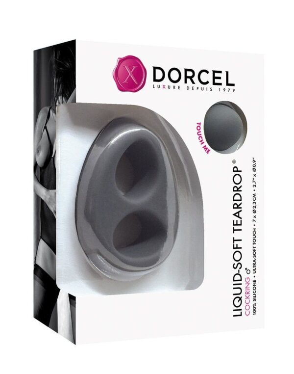 Ерекційне кільце Dorcel Liquid-Soft Teardrop для члена і мошонки, soft-touch силікон - Зображення 2