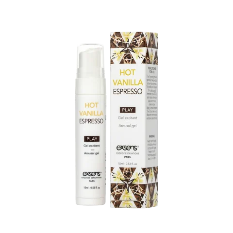 Розпродаж!!! Стимулюючий гель EXSENS Kissable Hot Vanilla Espresso 15мл (термін 07.2025)