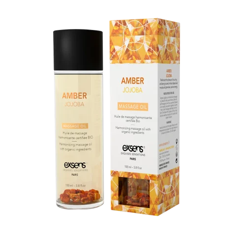 Розпродаж!!! Масажна олія EXSENS Amber Jojoba (гармонізує, з бурштином) 100мл (термін 07.2025)