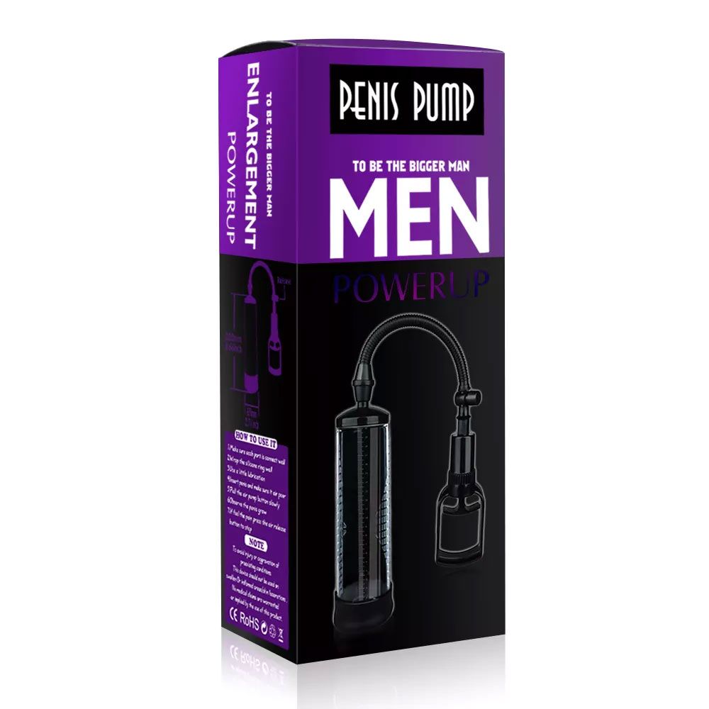 Вакуумна помпа з ручним насосом Men Powerup, чорна - Зображення 5