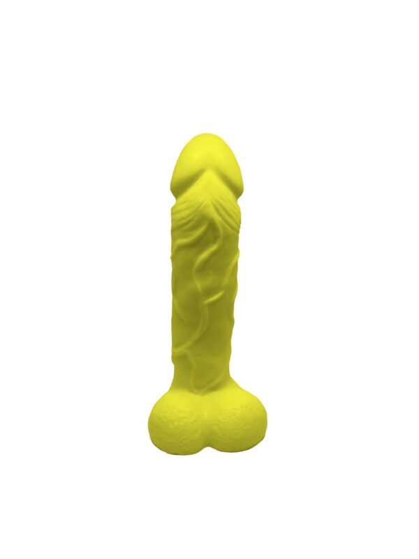 Крафтове мило-член із присоскою Чистий Кайф Yellow size L, натуральне - Зображення 3