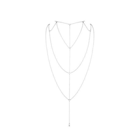 Ланцюжок для спини Bijoux Indiscrets Magnifique Back and Cleavage Chain - Silver, прикраса для тіла