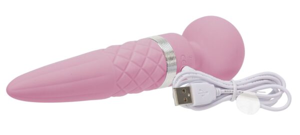 Вібромасажер 2в1 PILLOW TALK - Sultry Pink, класичний масажер і вібратор з ротацією, підігрів - Зображення 10