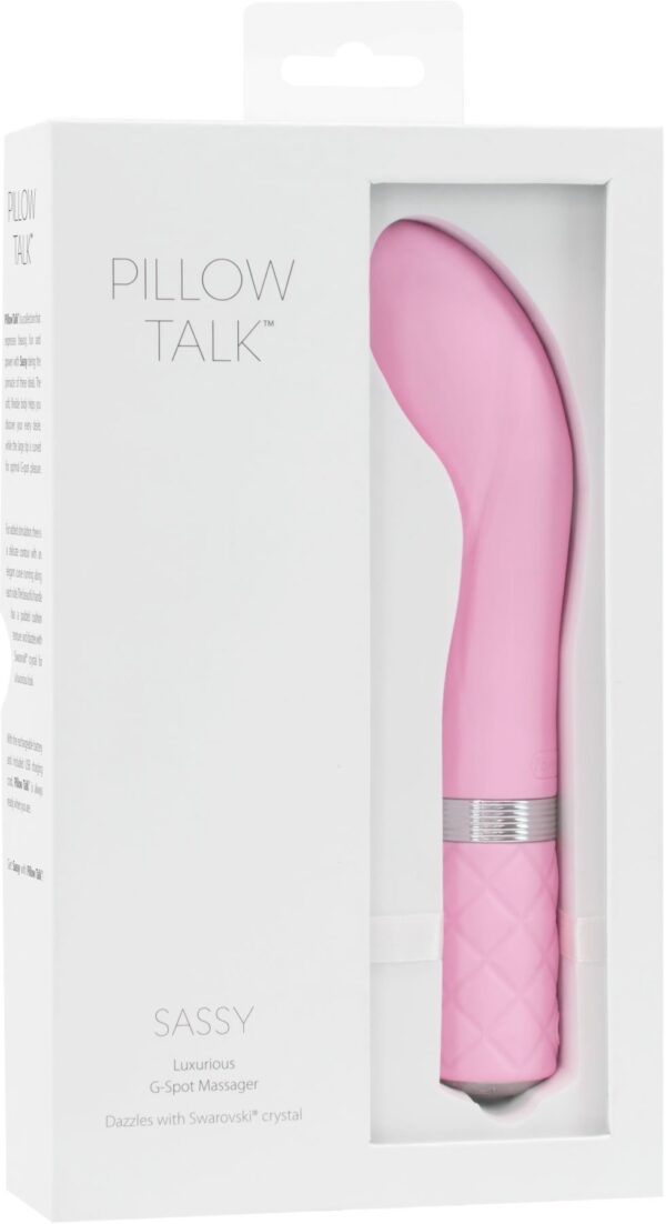 Розкішний вібратор Pillow Talk - Sassy Pink з кристалом Сваровські для точки G, подарункова упаковка - Зображення 8