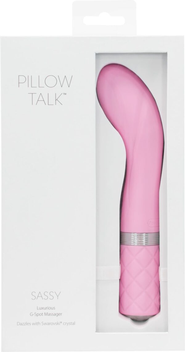 Розкішний вібратор Pillow Talk - Sassy Pink з кристалом Сваровські для точки G, подарункова упаковка - Зображення 9