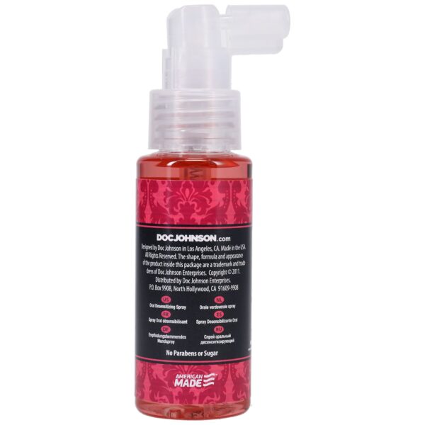 Спрей для мінету Doc Johnson GoodHead DeepThroat Spray - Sweet Strawberry 59 мл для глибокого мінету - Зображення 2