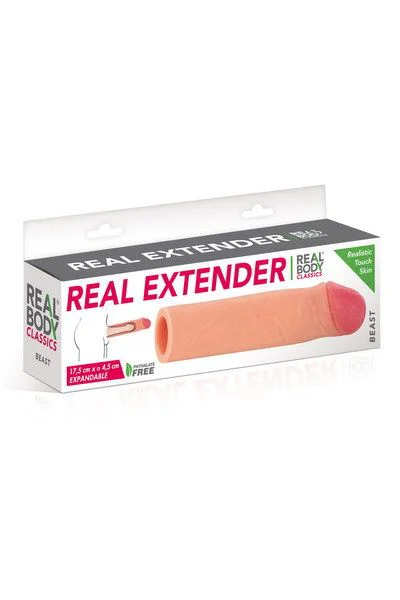 Насадка на член Real Body — Real Extender BEAST з відкритою головкою - Зображення 3