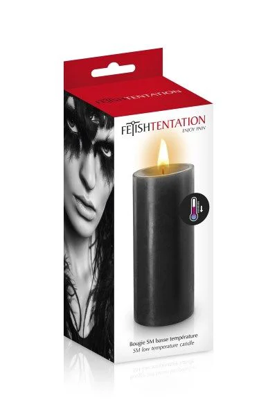 БДСМ-свічка низькотемпературна Fetish Tentation SM Low Temperature Candle Black - Зображення 2