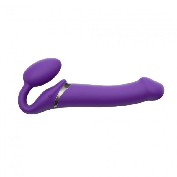 Безремінний страпон з вібрацією Strap-On-Me Vibrating Violet L, діам. 3,7 см, пульт ДК, регульований - Зображення 5