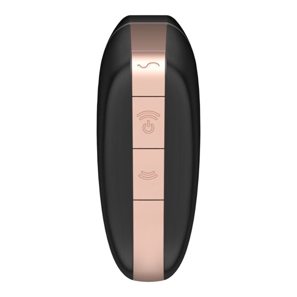 Вакуумний кліторальний стимулятор Satisfyer Love Triangle Black з керуванням через інтернет - Зображення 5