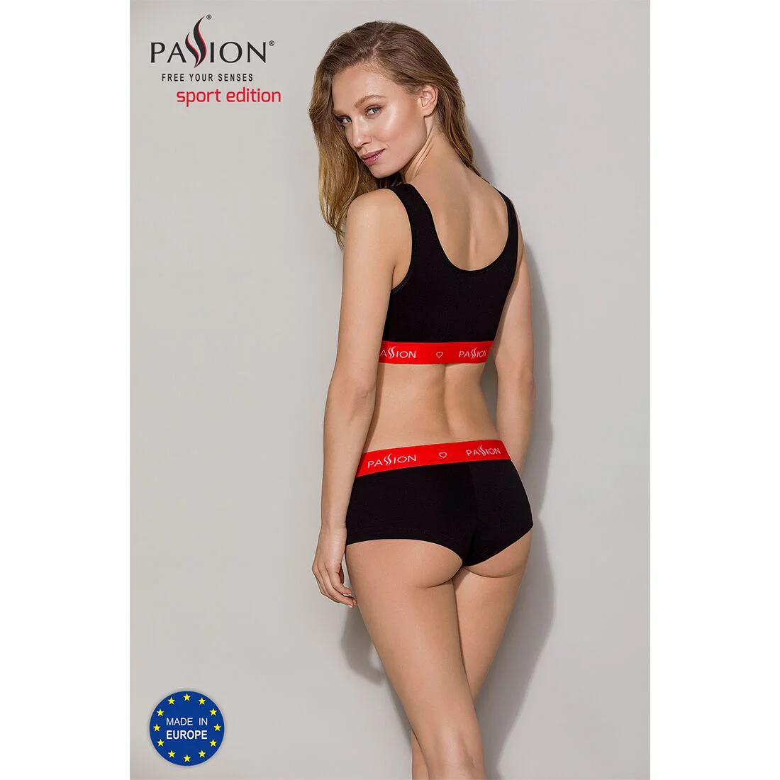 Спортивний топ на широких бретелях Passion PS003 TOP XL, black - Зображення 7