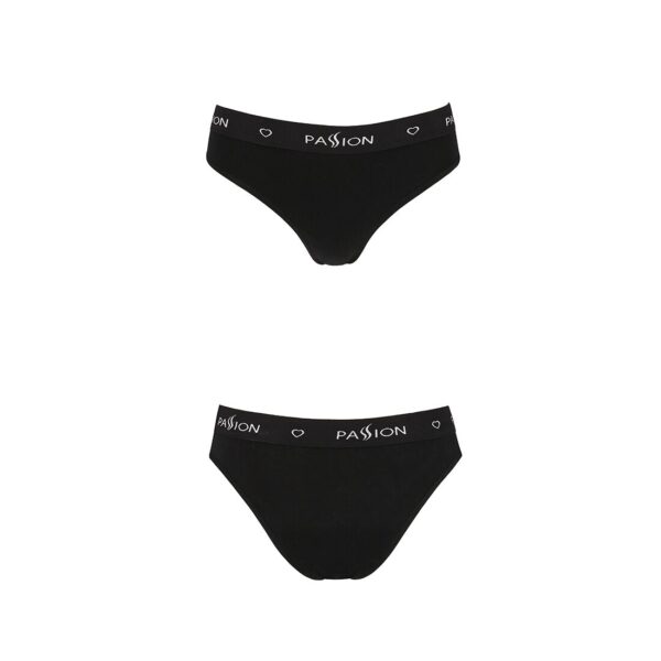 Трусики-сліпи з бавовни та еластаном Passion PS004 PANTIES XL, black - Зображення 5