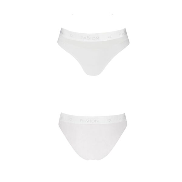 Трусики з прозорою вставкою Passion PS006 PANTIES XL, white - Зображення 4