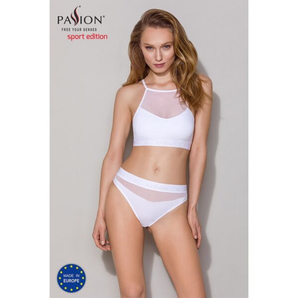 Трусики з прозорою вставкою Passion PS006 PANTIES XL, white - Зображення 3