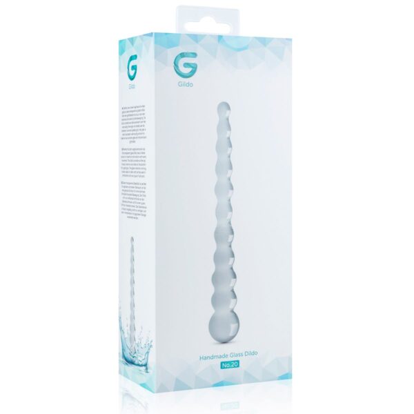 Скляний дилдо у вигляді намистин Gildo Glass Dildo No. 20 - Зображення 5