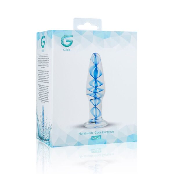 Скляна анальна пробка з внутрішньою спіраллю Gildo Glass Buttplug No. 23 - Зображення 4