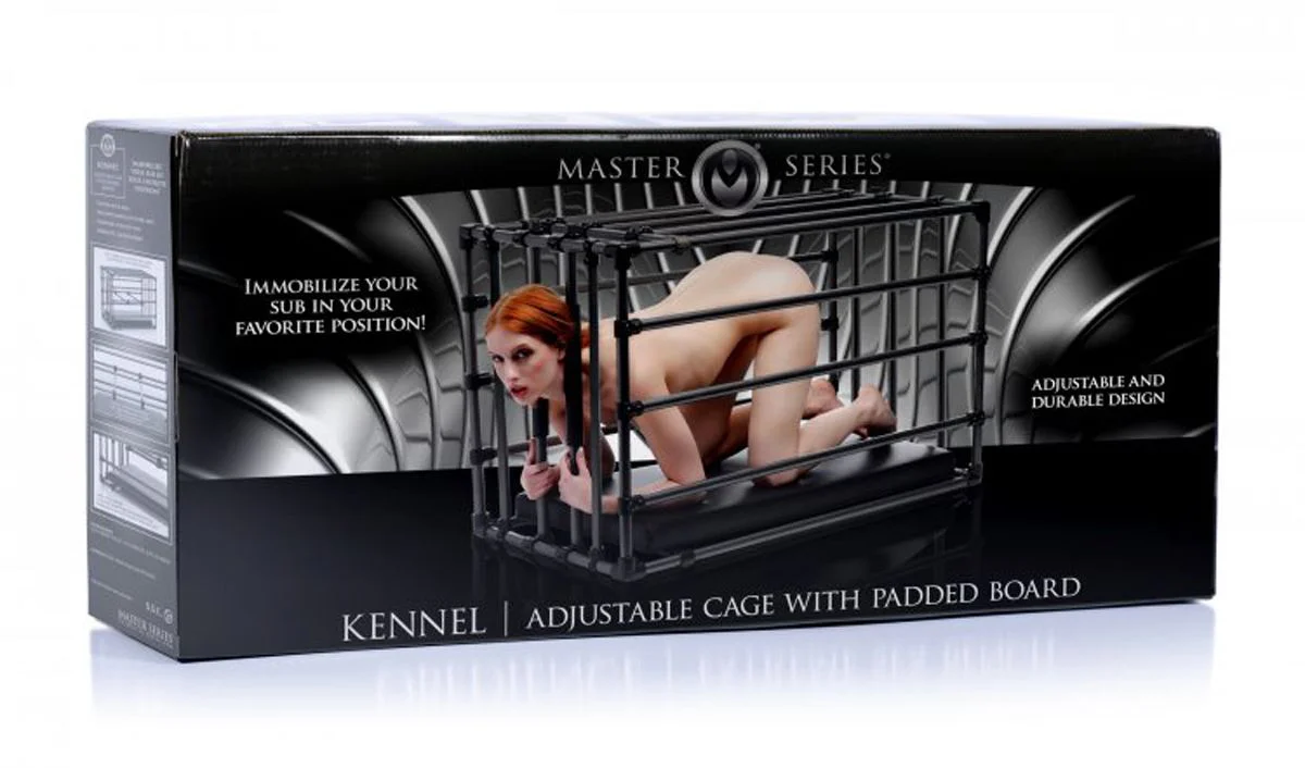Міцна розбірна клітка для покарань Kennel Adjustable Bondage Cage - Зображення 4