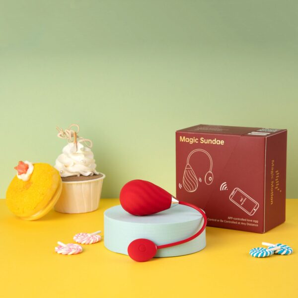 Смарт-віброяйце Magic Motion Sundae Red - Зображення 6