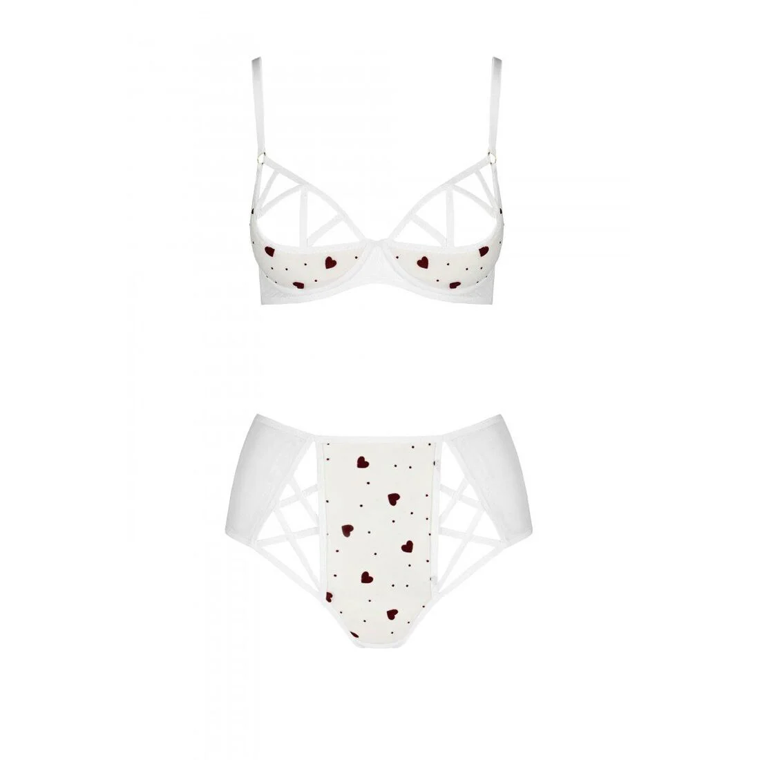 Елегантний еротичний комплект Passion LOVELIA BIKINI XXL/XXXL, білий - Зображення 3