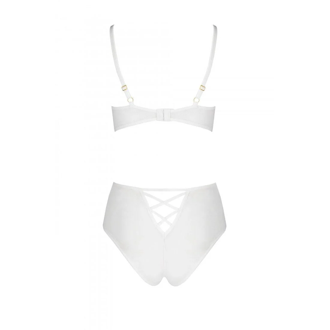 Елегантний еротичний комплект Passion LOVELIA BIKINI XXL/XXXL, білий - Зображення 4