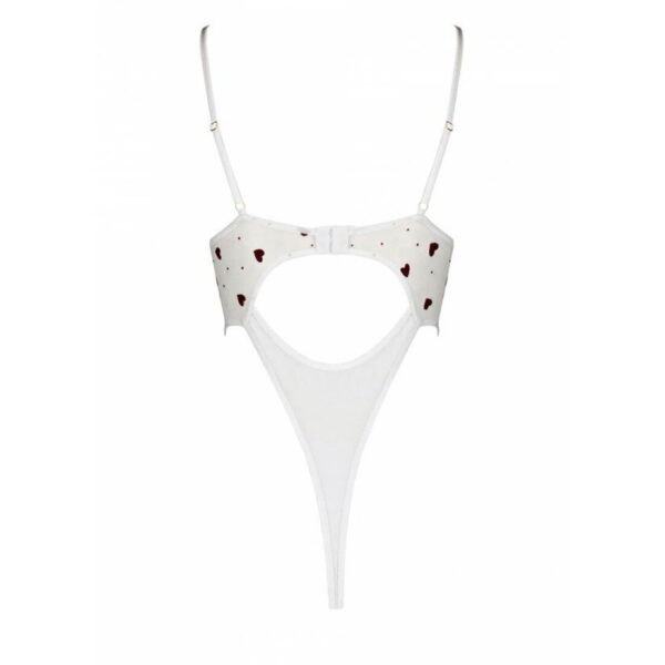 Еротичний боді з малюнком Passion LOVELIA BODY S/M, white - Зображення 6