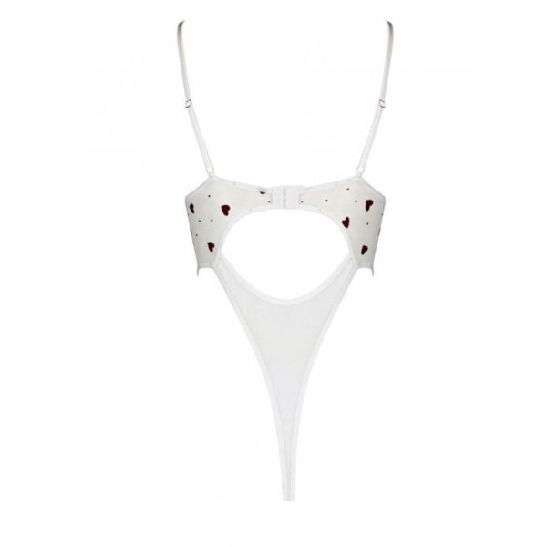 Еротичний боді з малюнком Passion LOVELIA BODY XXL/XXXL, white - Зображення 6