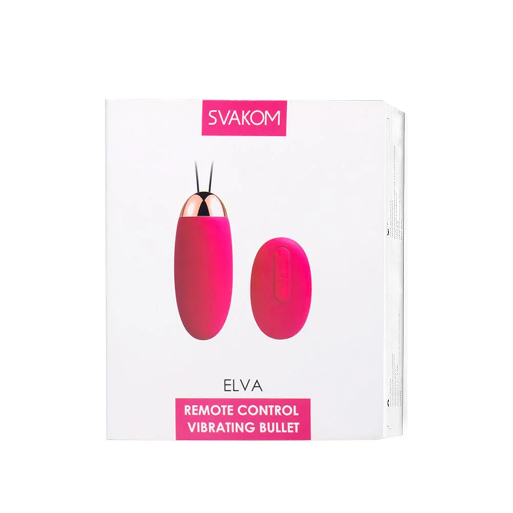 Віброяйце з пультом керування Svakom Elva Plum Red - Зображення 8