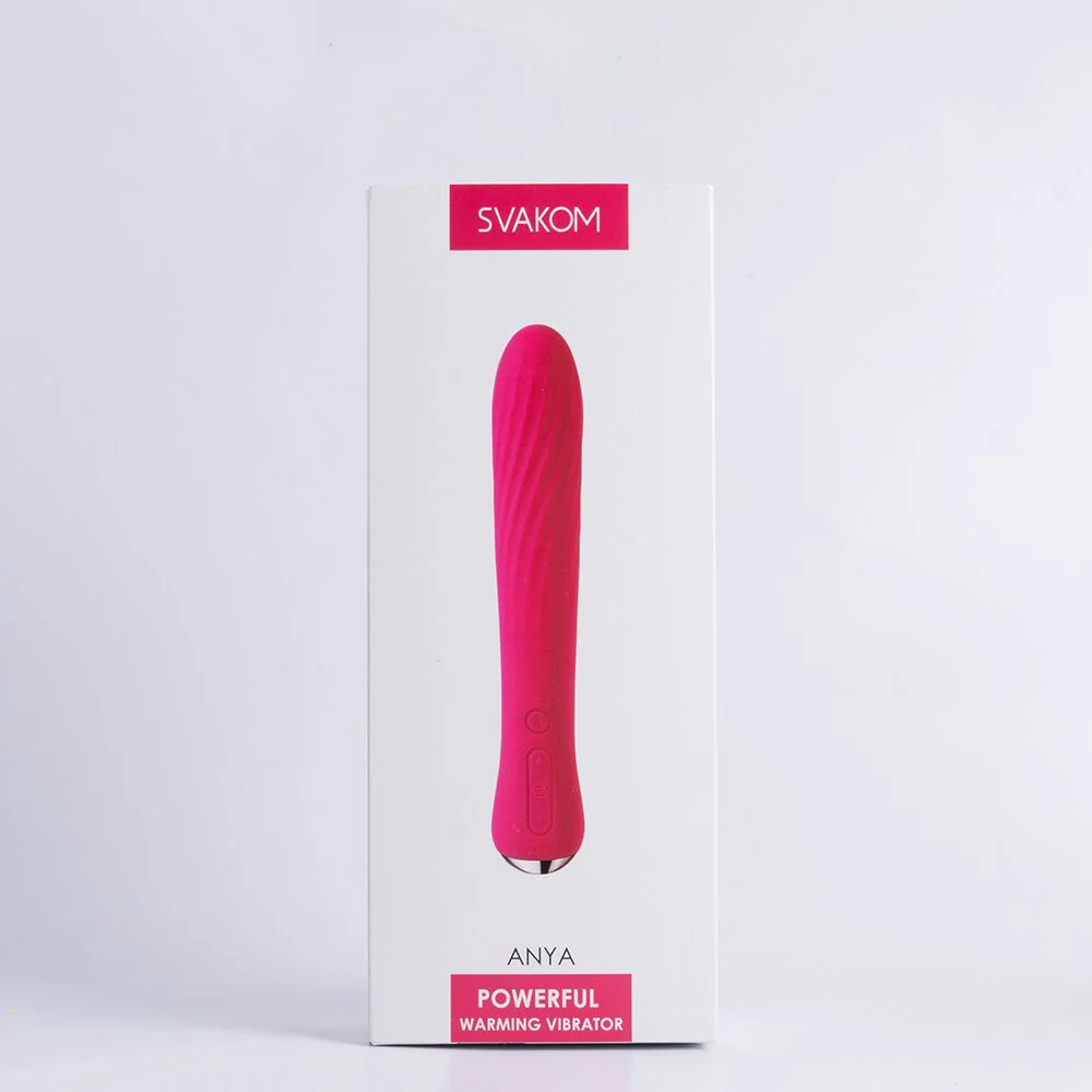 Вібратор із підігрівом Svakom Anya Plum Red - Зображення 7