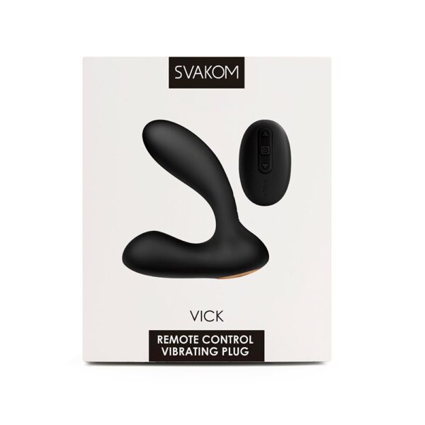 Масажер простати та вібратор точки G з пультом ДК Svakom Vick Black - Зображення 7
