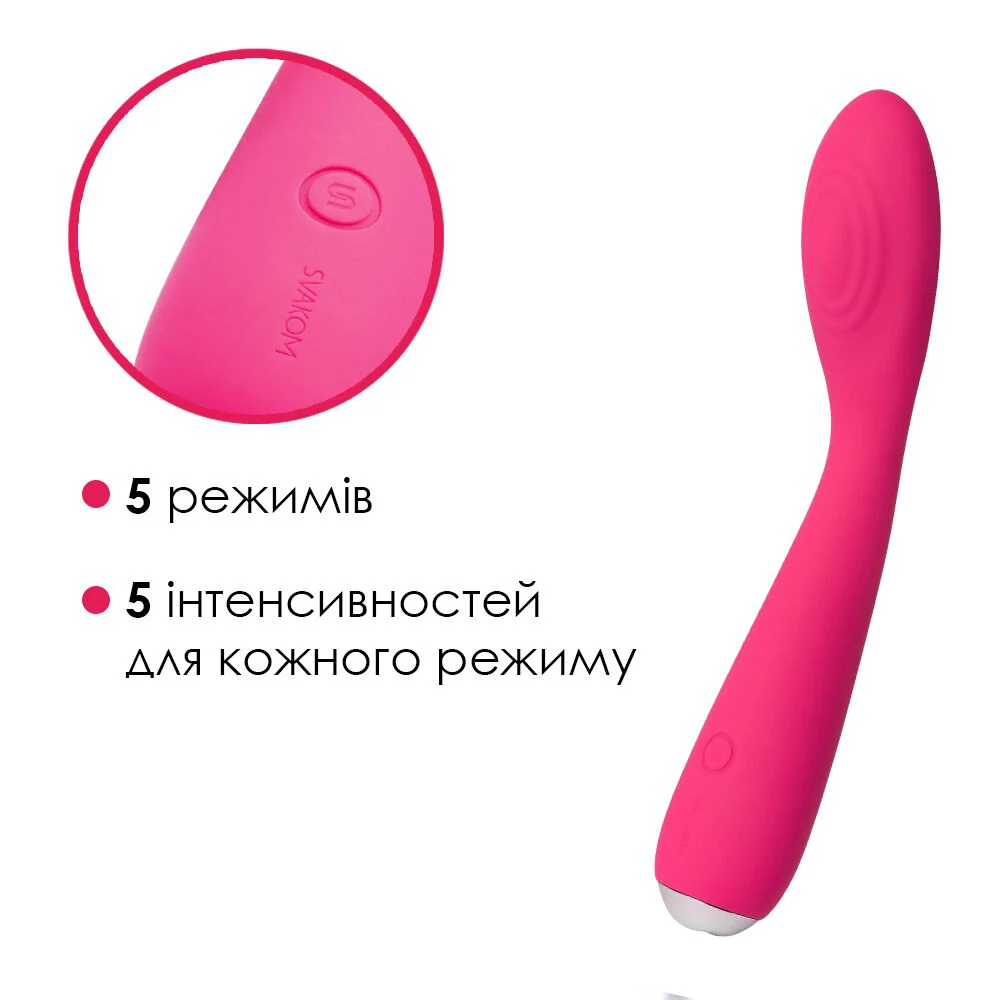 Вібратор для клітора та точки G Svakom Iris Plum Red - Зображення 3