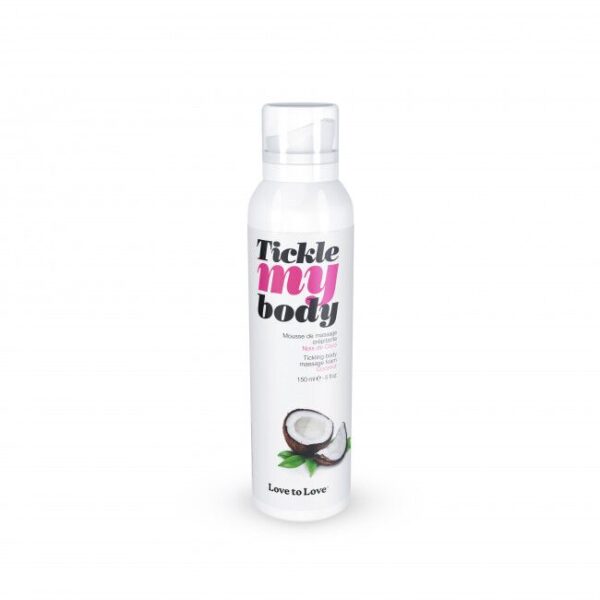 Масажна піна Love To Love TICKLE MY BODY COCONUT (150 мл) зволожувальна - Зображення 2