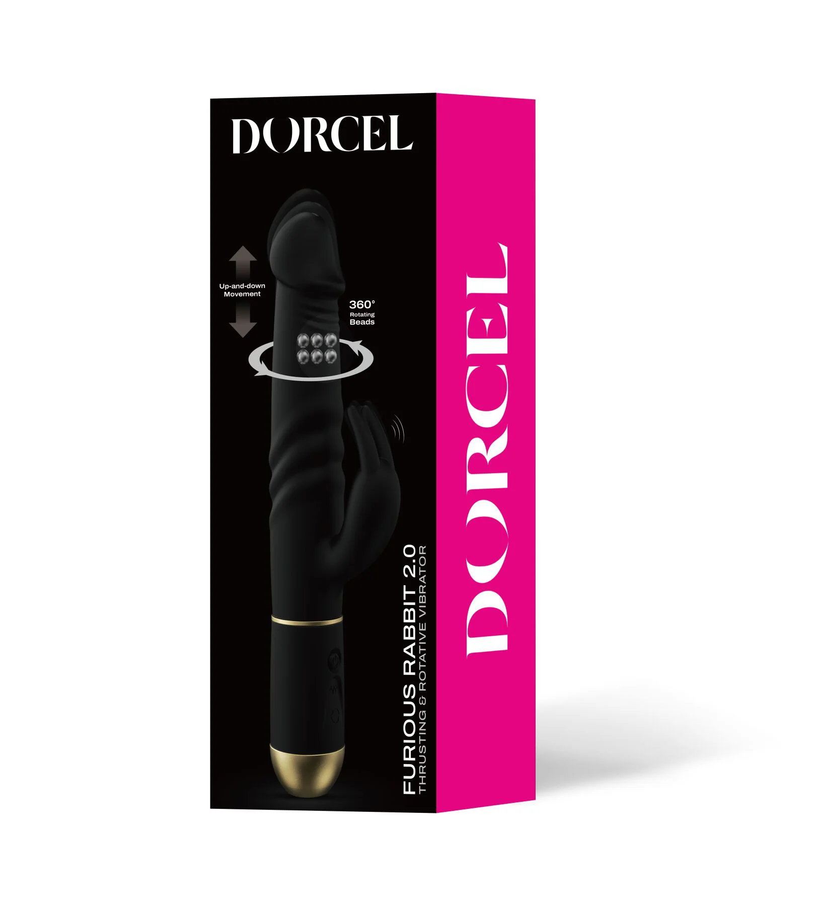 Вібратор Dorcel Furious Rabbit 2.0 зі зворотно-поступальними рухами головки, перезаряджуваний - Зображення 9
